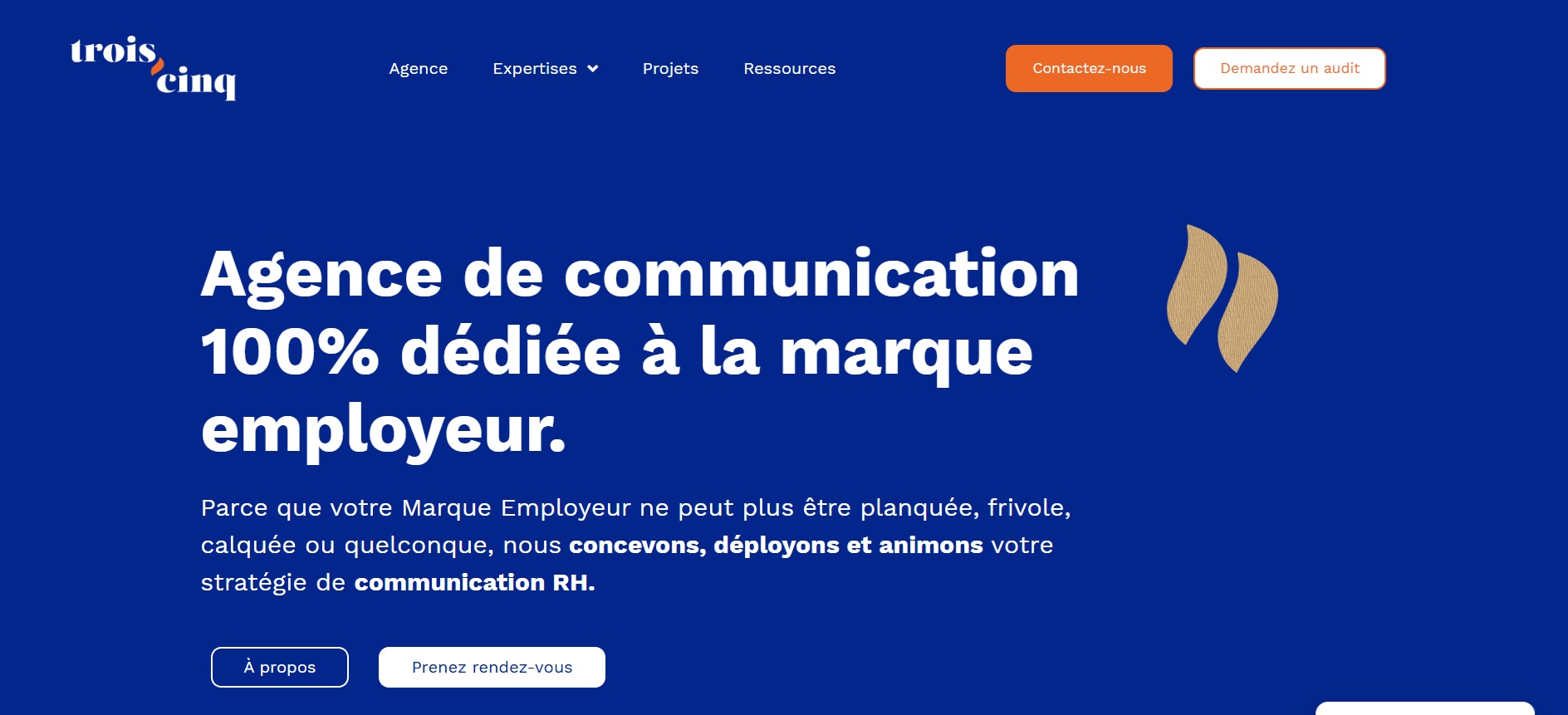troisvirgulecinq — capture d'écran du site